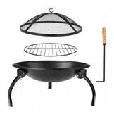 Gardenline - vuurschaal - deksel met pook - 56x56x39,5 cm