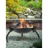 Gardenline - vuurschaal - deksel met pook - 56x56x39,5 cm