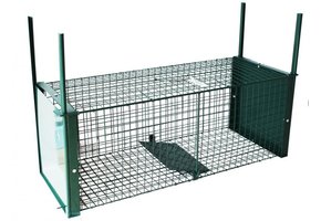 Garden Line - vangkooi - triggermechanisme - 83x32x32 cm - groen