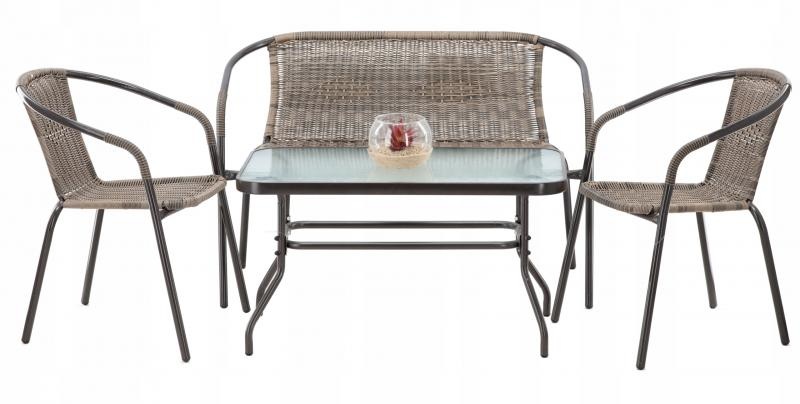 Garden Line - tuinset - polyrotan - klassiek en elegant - bruin