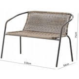 Garden Line - tuinset - polyrotan - klassiek en elegant - bruin