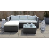 Garden Line - tuinset -  loungeset - met kussens - wit bruin