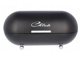 Cookline - broodtrommel - staal - 22,5x22x44 cm - zwart