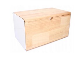 Cookline - broodtrommel - 21,5x19,5x35,5 cm - bamboe, wit