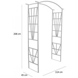 Garden Line - rozenboog metaal - stabiele - 114x45x208 cm