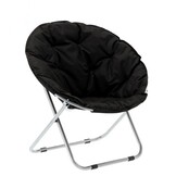 Garden Line - kampeerstoel - vouwstoel - 80x60x75 cm - zwart