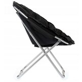 Garden Line - kampeerstoel - vouwstoel - 80x60x75 cm - zwart