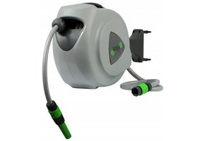 Gardenline - tuinslang haspel - slanghaspel - 35 m - grijs