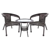 Garden Line - tuinset - rattan - 3 delig - bruin