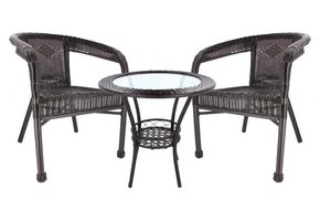 Garden Line - tuinset - rattan - 3 delig - bruin