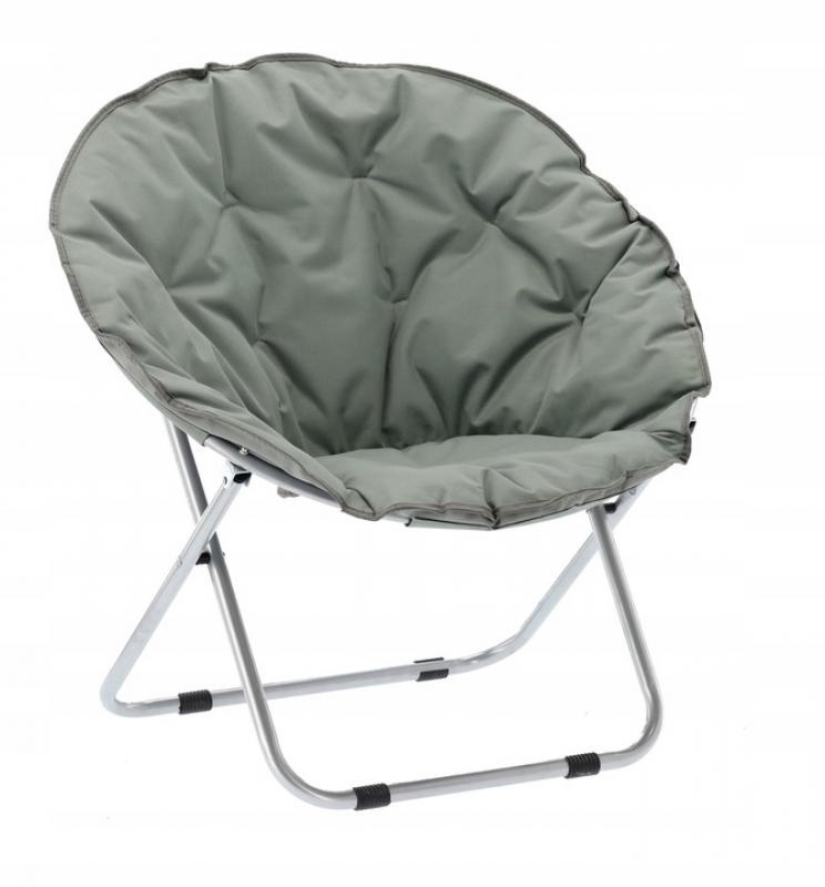 Garden Line - kampeerstoel - vouwstoel - 80x60x75 cm - grijs