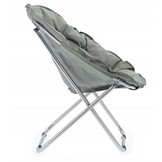 Garden Line - kampeerstoel - vouwstoel - 80x60x75 cm - grijs