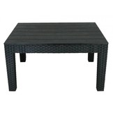 Garden Line - tuinset - rotan - 2 persoons - kussens - zwart