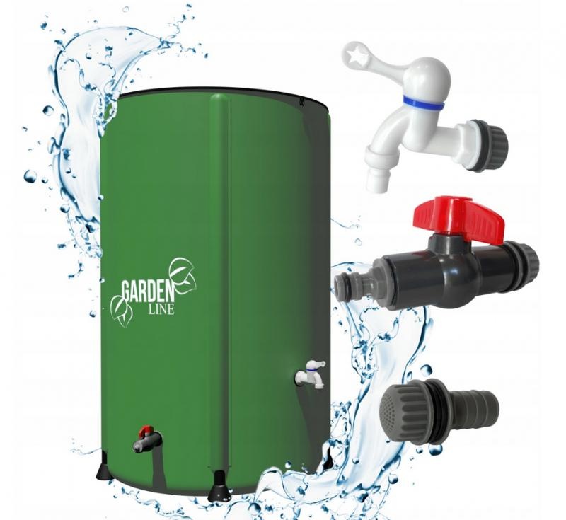 Gardenline - regen ton - opvouwbaar - 100 liter - 40x78 cm