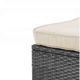 Garden Line - tuinset - rattan - met hoekbank - grijs