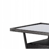 Garden Line - tuinset - rattan - met hoekbank - grijs