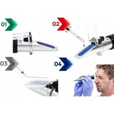 Refractometer - opbergbox - watergehalte checken - 7 elementen