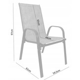 Garden Line - tuinset - koffietafel - 5-delig - grijs