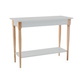 Mamo Consoletafel 105cm - Lichtgrijs beukenhout & MDF