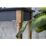 Mamo Consoletafel 105cm - Lichtgrijs beukenhout & MDF