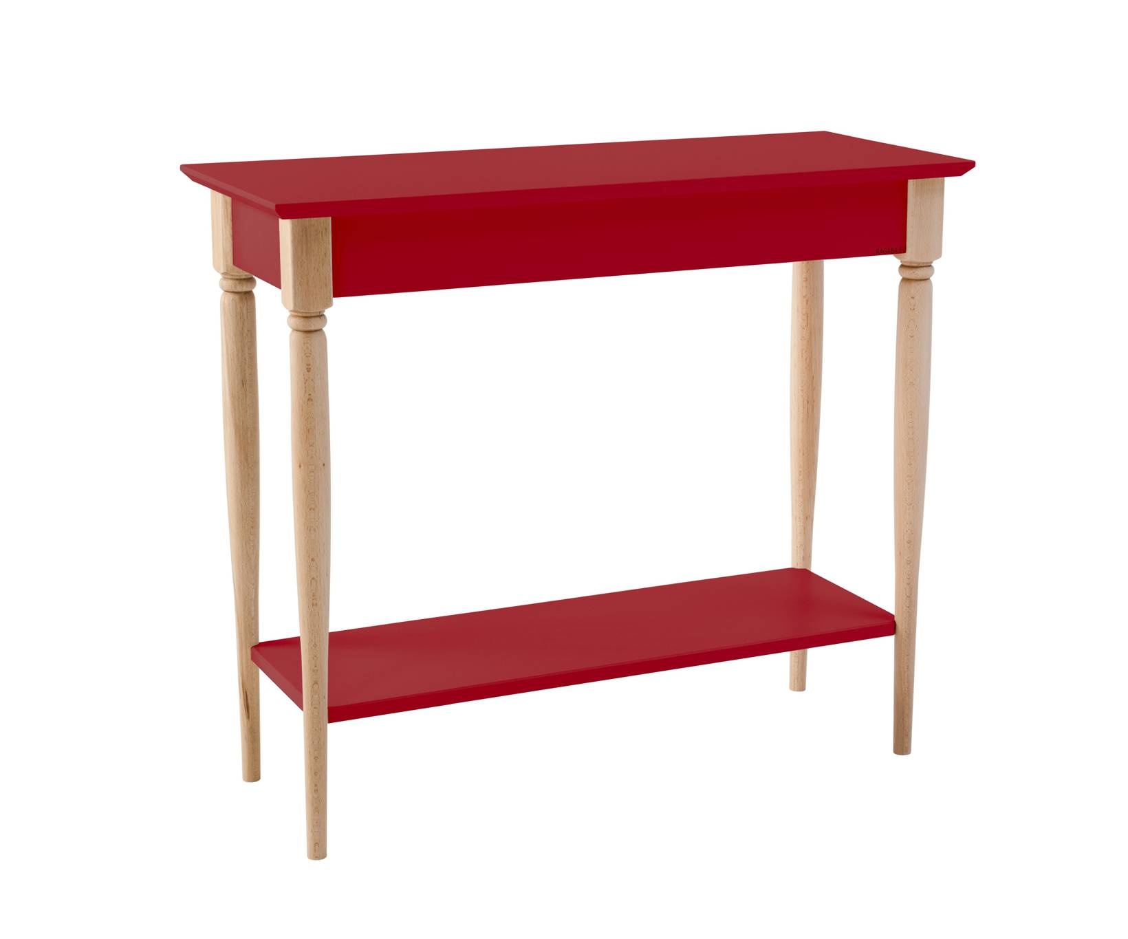 Mamo Consoletafel in Zuiver Rood | BxHxD 85x74x35cm | Beukenhout & gelamineerd MDF | FSC®-gecertificeerd