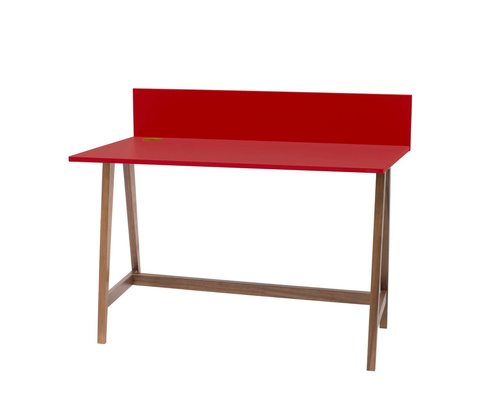 Luka Rood Bureau - Eiken Poten - Essenhout & MDF Materialen