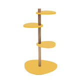 Magla 3-laags plantenstandaard in bezem geel | 55x91x50 cm | FSC-gecertificeerd