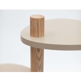 Magla 3-laags plantenstandaard in bezem geel | 55x91x50 cm | FSC-gecertificeerd