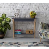 Mamo Consoletafel in Zuiver Rood | 65x35x74 cm | Beukenhout & MDF