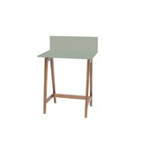Luka saliegroen bureau met eiken poten | 65x75x50cm | FSCMIX gecertificeerd