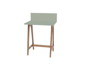 Luka saliegroen bureau met eiken poten | 65x75x50cm | FSCMIX gecertificeerd