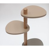 Magla Plantenstandaard - 3-laags, Petrolblauw - 55x91x50 cm - Essenhout & MDF - FSC gecertificeerd