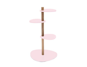 Magla Plantenstandaard 3-Laags in Roze | Essenhout & MDF | FSC Gecertificeerd