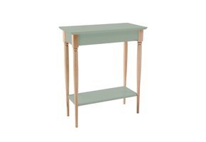 Mamo Consoletafel - 65cm breed, saliegroen, beukenhouten poten | FSC gecertificeerd