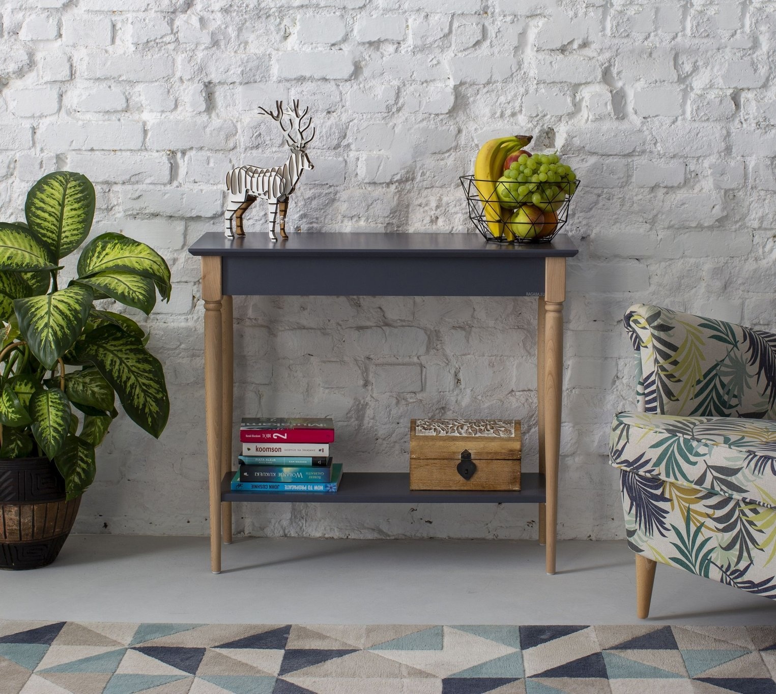 Mamo Consoletafel wit | FSC gecertificeerd | Beukenhout & MDF