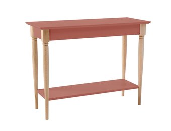 Mamo Consoletafel | 105x35x74cm | Antiek Roze | Natuurlijk Beukenhout Poten | FSC® Gecertificeerd
