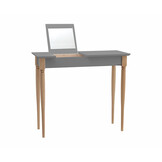 Mamo Donkergrijze Kaptafel met Spiegel - FSC-gecertificeerd Beukenhout & MDF