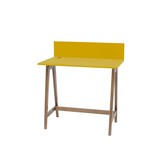 Luka Schrijftafel | Bezemyellow | 85cm | Eiken poten