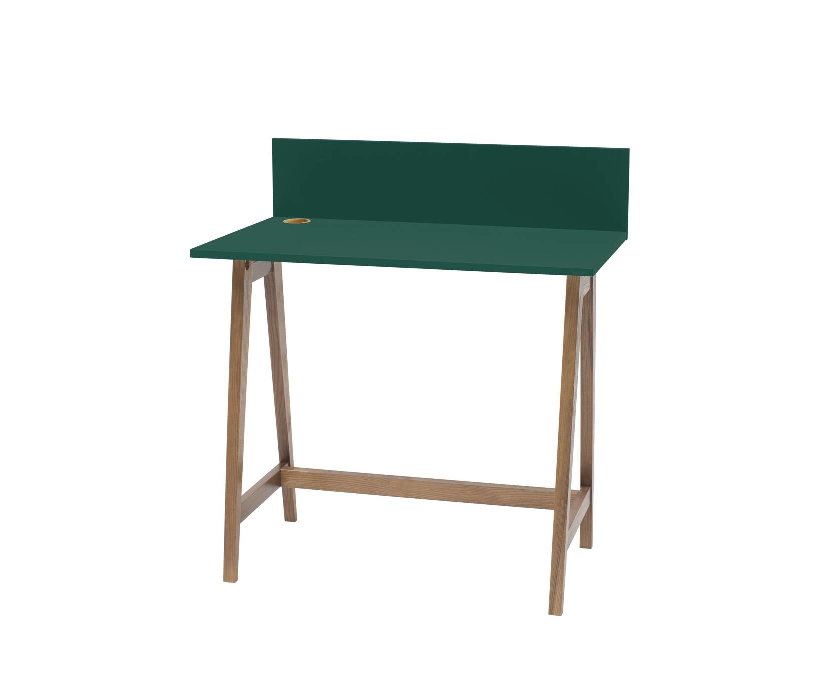Luka Zeegroen Bureau - Eiken poten | 85cm Breed