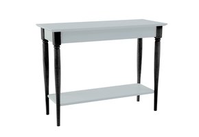 Mamo Consoletafel met schap in lichtgrijs beukenhout en MDF, FSC-gecertificeerd