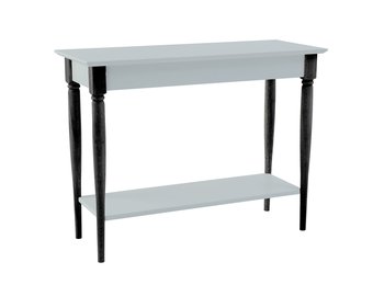 Mamo Consoletafel met schap in lichtgrijs beukenhout en MDF, FSC-gecertificeerd