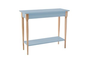 Mamo Consoletafel | Zacht Blauw | Beukenhouten Poten