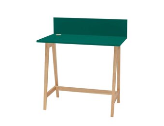 Luka schrijfbureau - Zeegroen/essenhout, 85cm breed, FSCMIX gecertificeerd