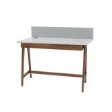 Luka Schrijftafel - Lichtgrijs Essen & Eiken - 110cm breed - Met Lades