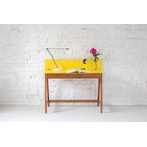 Luka Schrijftafel - Lichtgrijs Essen & Eiken - 110cm breed - Met Lades