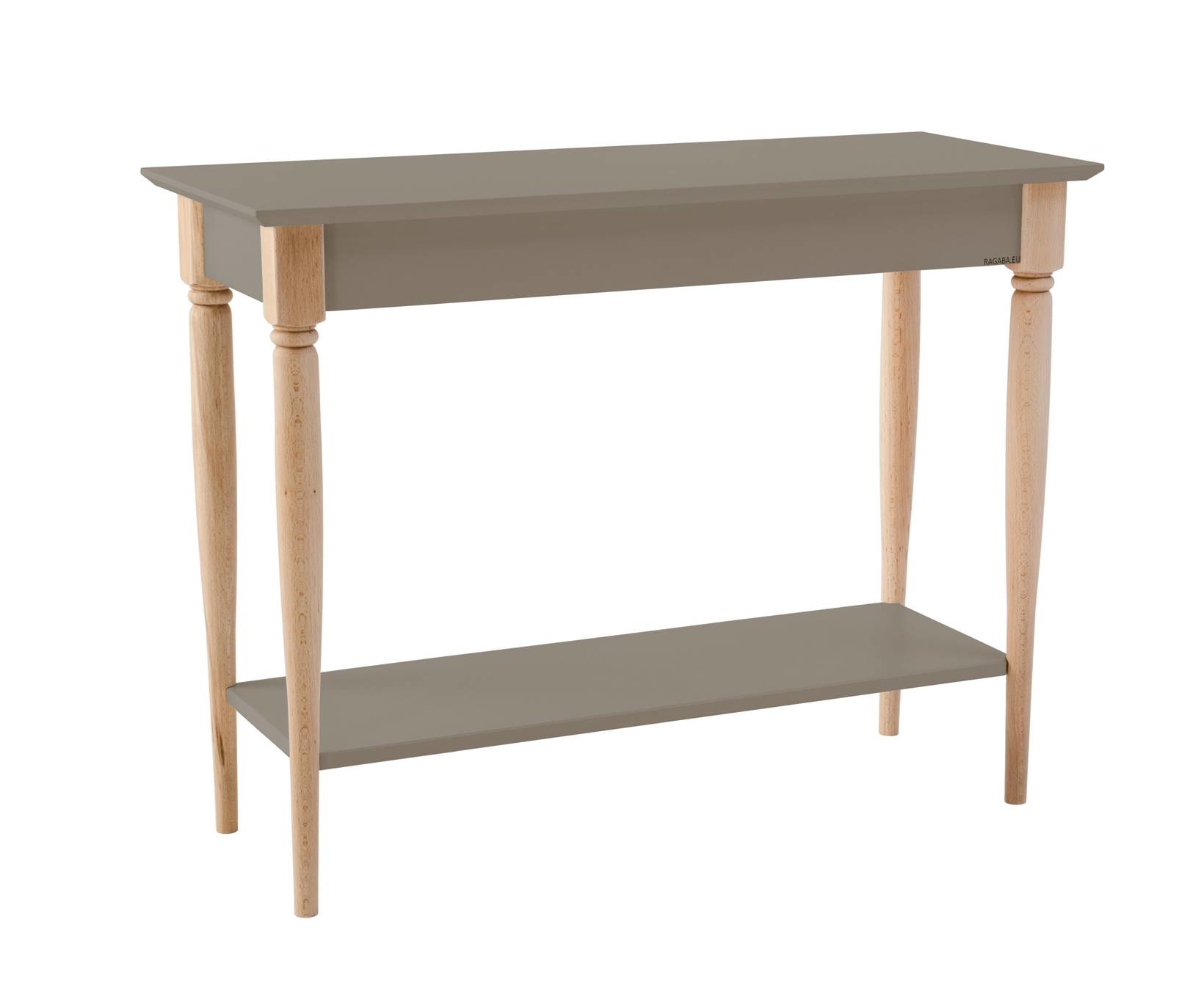 Mamo Consoletafel | Natuurlijk beukenhouten poten | Breedte 105 cm | Beverbruin