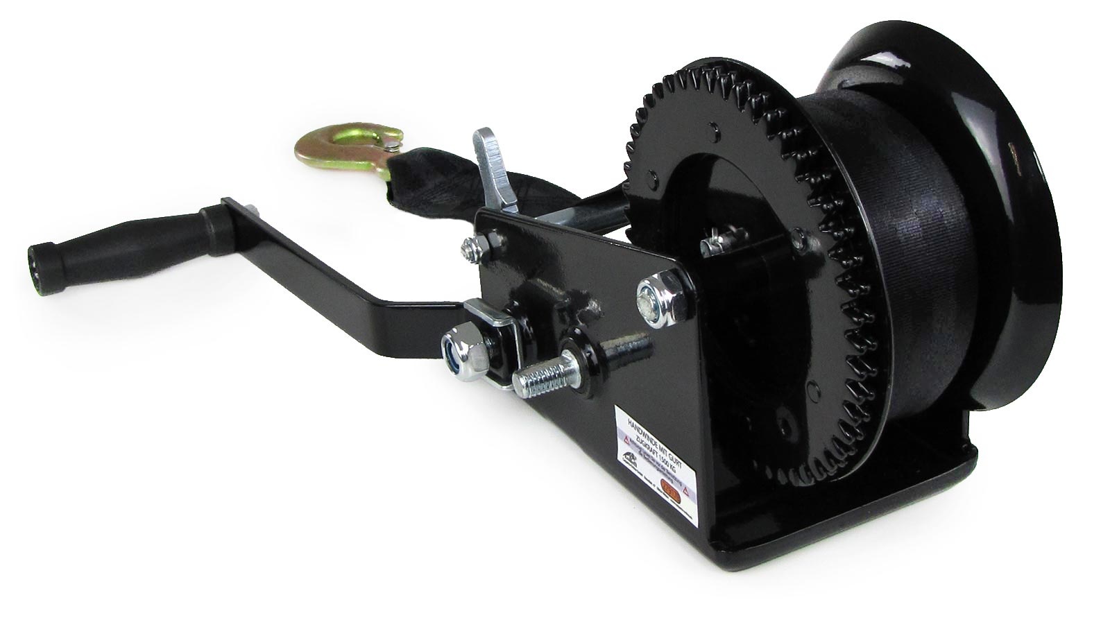 Handlier - 8m - 1500kg trekkracht - zwart