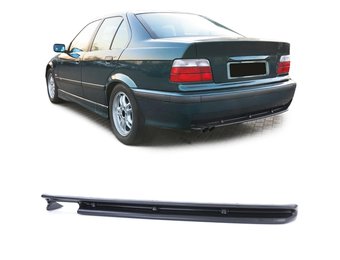 Achterdiffusor - BMW 3 Serie E36 90-99 - Sport Optiek - Dubbele pijp links - zwart