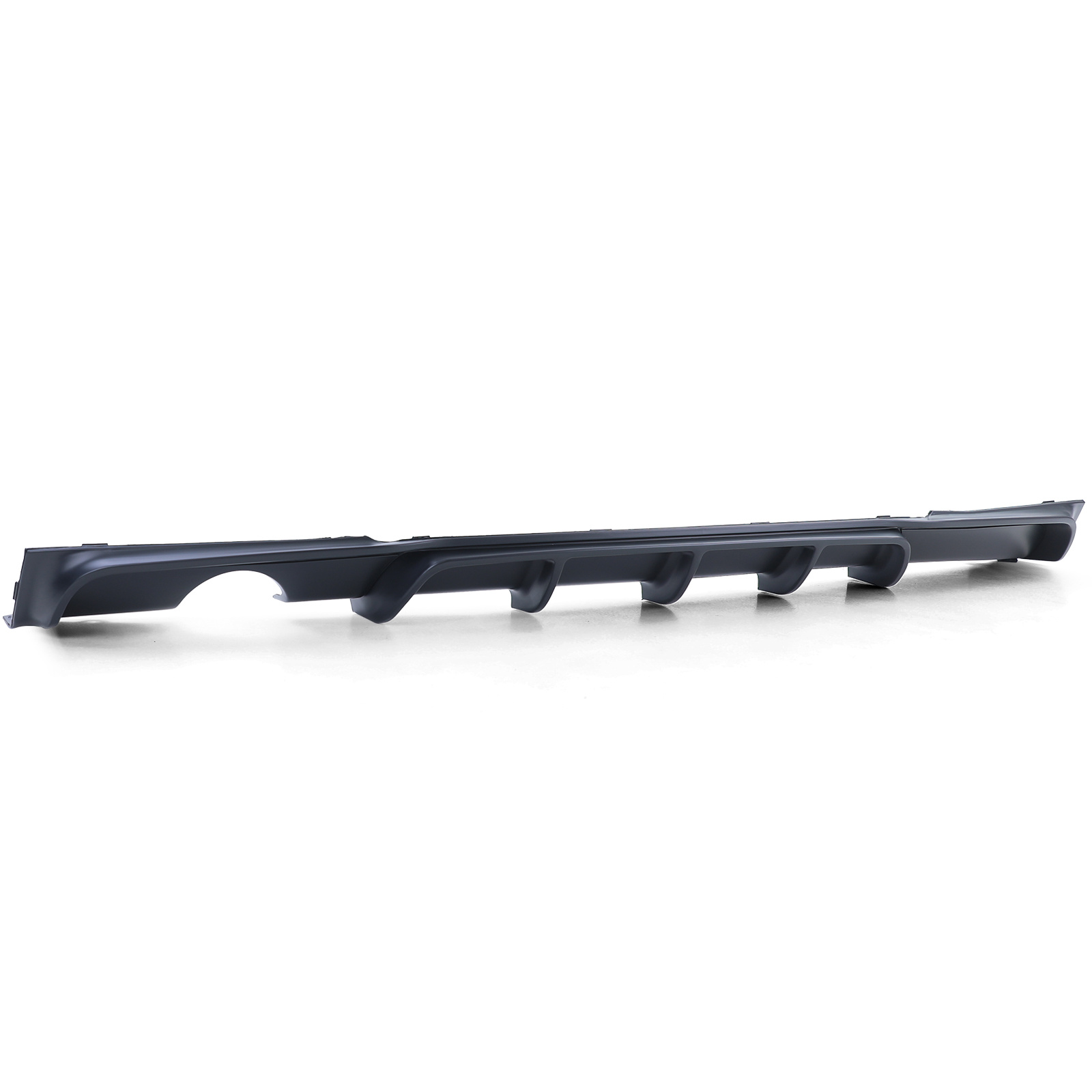 Achterdiffusor geschikt voor BMW 3-serie F30 F31 - Zwart mat - Enkele uitlaatuitsparing