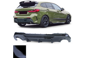 Achterdiffusor - BMW 1 Serie F40 - zwart glans